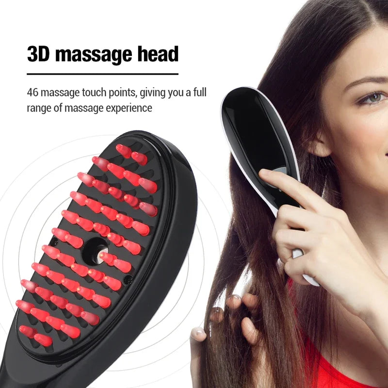 ElegaraChic™ RevitaGlow – Electric Scalp Massage & Growth Comb