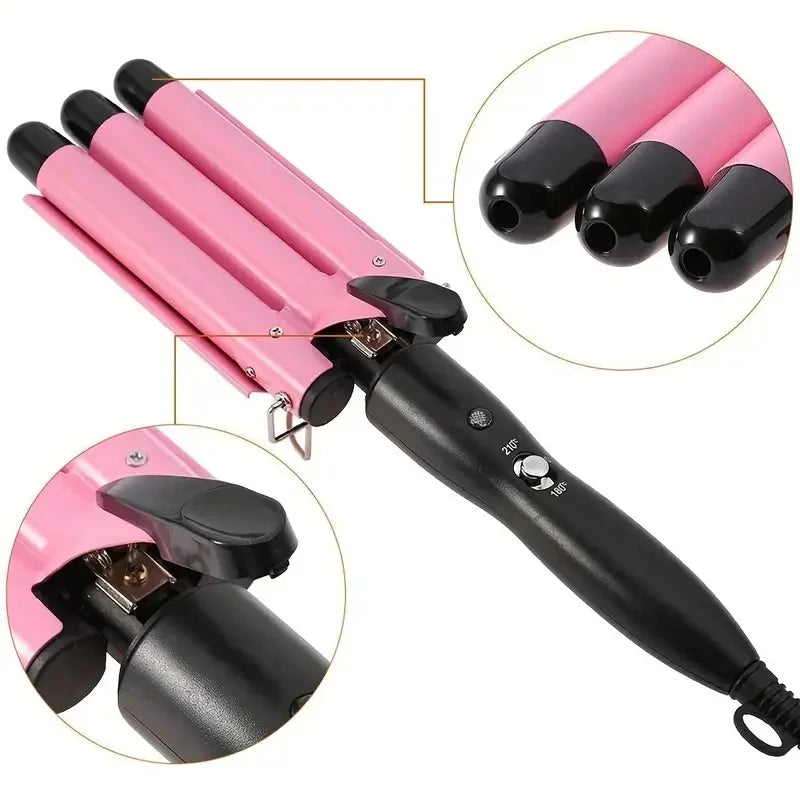 ElegaraChic™ WaveMaster – Triple Barrel Curling Iron