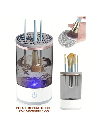 ElegaraChic™ CleanSweep – Electric Makeup Brush Cleaner