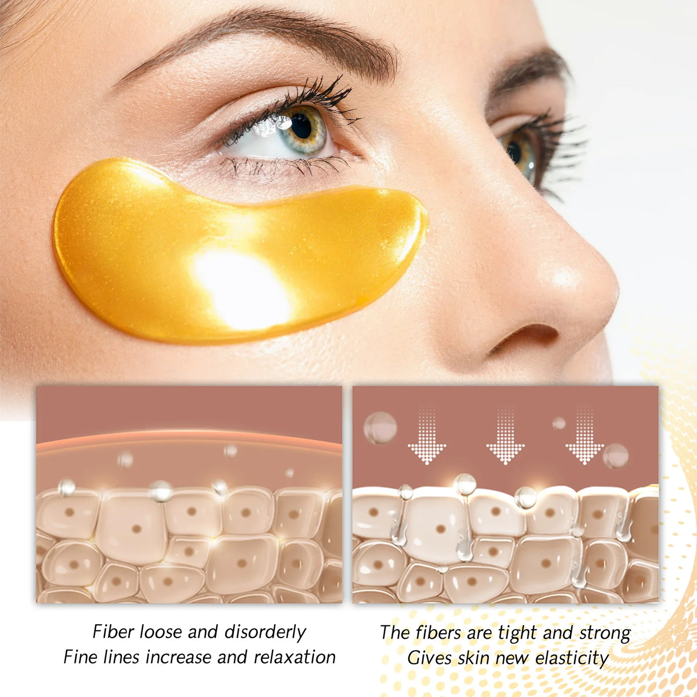 ElegaraChic™ GoldLift – 24K Collagen Eye Mask