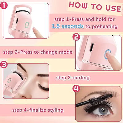 ElegaraChic™ LuxeCurl – Heated Eyelash Curler