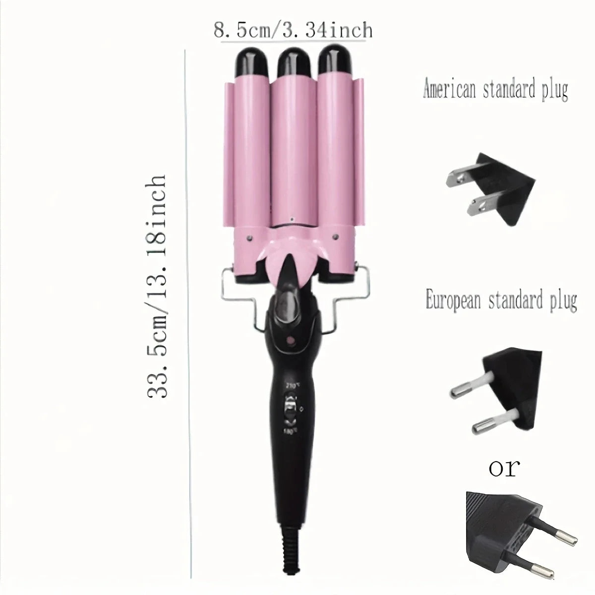 ElegaraChic™ WaveMaster – Triple Barrel Curling Iron