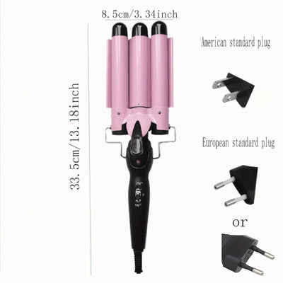 ElegaraChic™ WaveMaster – Triple Barrel Curling Iron