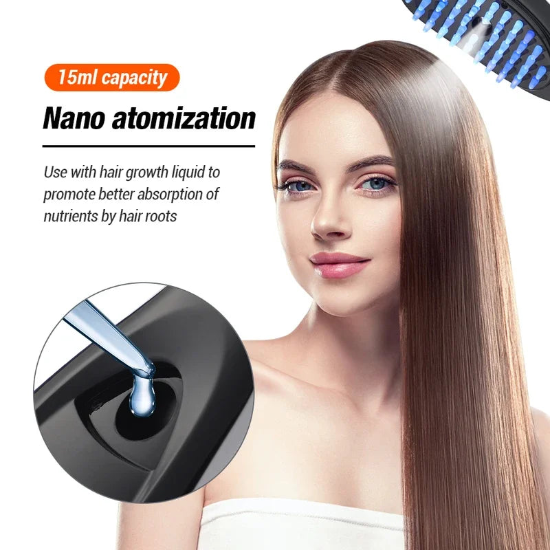 ElegaraChic™ RevitaGlow – Electric Scalp Massage & Growth Comb