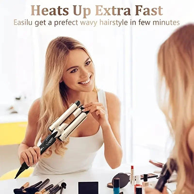 ElegaraChic™ WaveMaster – Triple Barrel Curling Iron